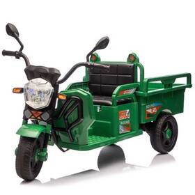 8611-green Bcarorur 12v Kids Ride On Dump Truck Electric Tractor Car With Cargo Bed Led Green