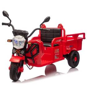8611-red Bcarorur 12v Kids Ride On Dump Truck Electric Tractor Car With Cargo Bed Led Red