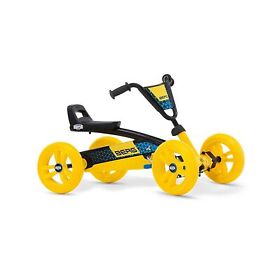 Berg Buzzy Bsx Kids Pedal Go Kart Ride On Toy With Axle Steering Yellow