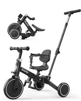 Besery Kse06 5 In 1 Toddler Bike Tricycle For 1-3 Year Old Trike With Push Handle