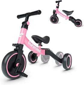 Besrey 696399513681 5 In 1 Toddler Bike For 10 Month To 4 Years Old Kids Tricycle &