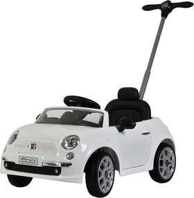 Best Ride On Cars 313112561544 Fiat 500 Push Car White 37 X 19 12 Inches Large