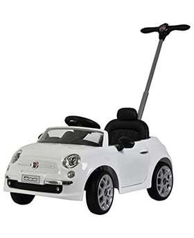 Best Ride On Cars 850017059771 Fiat 500 Push Car White 37 X 19 12 Inches Large