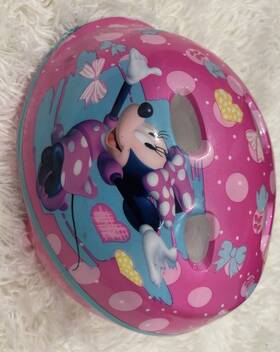 Bike Helmet Fs54ttf Disney Minnie Mouse Girls Size 10/18 43-52 Pound Child Pink