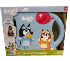 Bluey 021331150653 3d Scooter Board Ride On Toy Light-up Wheels For Kids Age 3 New