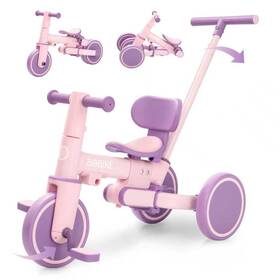 Bobike Ts866 5-in-1 Tricycle For Toddlers 18 Months To 5 Years Old Kids W
