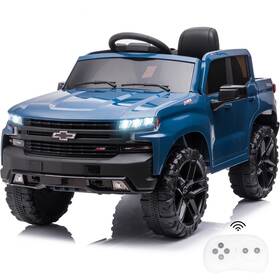 Bopilon Bdm-0928 12v Electric Car For Kids Licensed Chevy Silverado Truck Ride On Wit