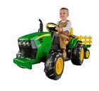Boy Power Deere John Kid Trailor Farm Tractor Ride Battery Equipment Wheels Boy Power Deere John Kid Trailor Farm Tractor Ride Battery Equipment Wheels