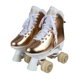 Bravo Sports Bs-171362 Circle Society Metallic Rose Gold Roller Skates - Size 3-7