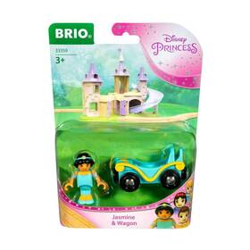 Brio 63335900 33359 Disney Princess Jasmine And Wagon 2 Piece Toy Train For Kids Ages 3 A