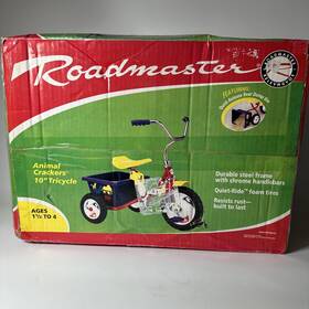 Brunswick 038675630185 Vintage 2000 Roadmaster Animal Crackers 10 Inch Tricycle 902049 Rare Nos