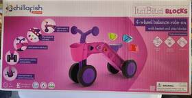 Chillafish 425029652316 Play Longer Itsi Bitsi Blocks 4-wheel Balance Ride On Toddler Bike