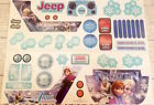 Cld96-0310 Power Wheels Label Sheet Disney Frozen Jeep Wrangler Replacement Part