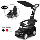 Costway 3 In 1 Licensed Volvo Kids Ride On Push Car Stroller For Toddler