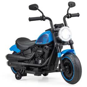 Costway 91081018 6v Kids Electric Motorcycle With Training Wheels Led Headlights