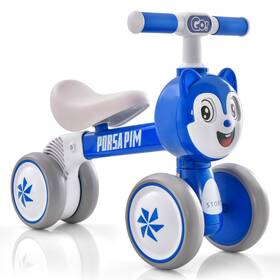 Costway Hcst09079 Baby Balance Bike Ride On Toys With Silent Wheels And Pu Seat Linked Rotating Eyes
