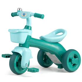 Costway Hcst10930 Kids Trike With Limited Steering Ergonomic Seat Front And Rear Storage Baskets