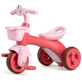Costway Hcst10931 Kids Trike With Limited Steering Ergonomic Seat Front And Rear Storage Baskets