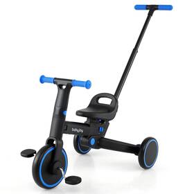 Hcst10977 Costway Toddler Tricycle With Push Handle Adjustable Seat Removable Pedal Eva Foam Wheels