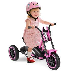 Costway Hcst11040 Kids Tricycle With Foot Pedals Forward/backward Steering Handlebars Aged 3