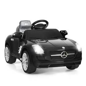 Costway T011bk-pta25320 Black Mercedes Benz Sls R/c Kids Ride On Car Electric Battery Toy For Outdoor