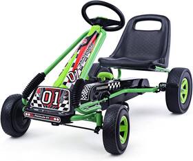Costway T3250gna25816 Go Kart 4 Wheel Pedal Powered Kids Ride On Toy Ty283250gn