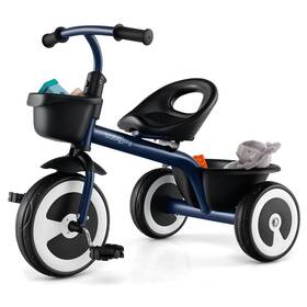 Costway Us-2hcst07294 Toddler Tricycle Kids Trike With Adjustable Seat Front And Rear Storage Baskets