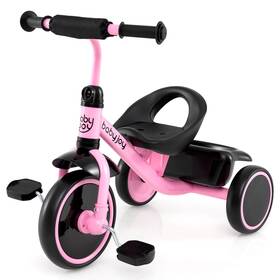 Costway Us-2hcst10134 Kids Tricycle Toddler Trike With Adjustable Seat And Storage Basket 3 Wheel Bike