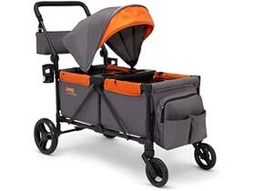Delta Children 080213130985 Jeep Sport All-terrain Stroller Wagon Grey / Bonfire