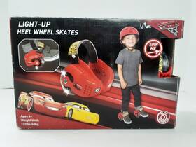 Disney 166903 New Cars Pixar Light Up Heel Wheels Heely S Skates 132lb Weight 226