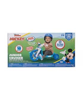 Disney 192995608344 Junior Mickey Mouse 10 Inch Fly Wheels Cruiser Ride-on Ages 2-4 New