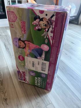Disney 3210vf01 Minnie Mouse Junior Bike Fly Wheel Cruiser Tricycle Sound Kids Toddler