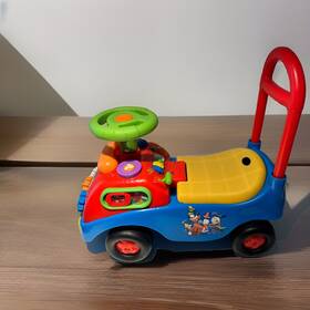 Disney 36814 Kids Mickey N Friends Activity Ride On Toy Car With Music Lights Horn And Gears