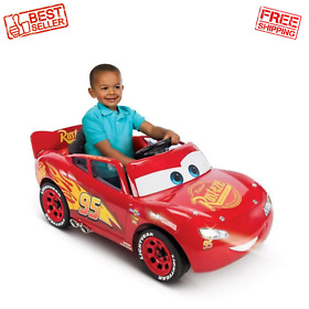 Disney Cars Lightning Mcqueen Battery-powered Vehicle With Sound Effects Ages 3
