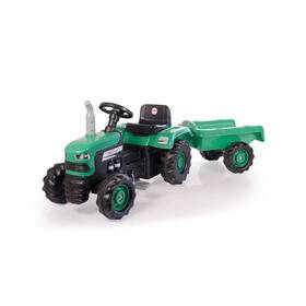 Dolu 705-8053 Toys - Pedal Operated Big Green Tractor With Trailer