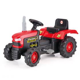 Dolu 8050 Pedal Tractor Ride On Toy Durable Outdoor Car For Kids Ages 3 And Up Red