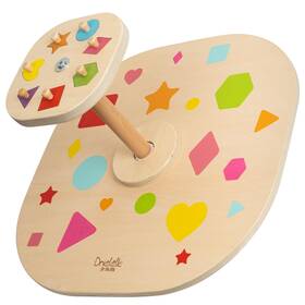 Driddle 197644829910 Wooden Spinner Seat - Sit And Spin Bigger Size Classic Spinning Activity