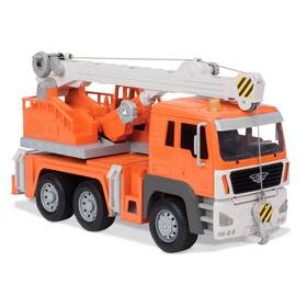 Driven By Battat Wh1214c1z - Large 18 Inch Orange Crane Truck Toy For Kids ... Fas