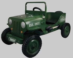 Ducks Unlimited Gw19008 Du Military Jeep Pedal Car Nib Collector Hunting Kids