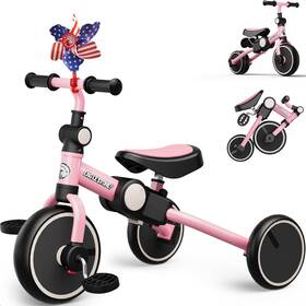 Eaglestone Es76sp Toddler Tricycle For 2-3 Years Old 4 In 1 Foldable Bike Birthday Gi