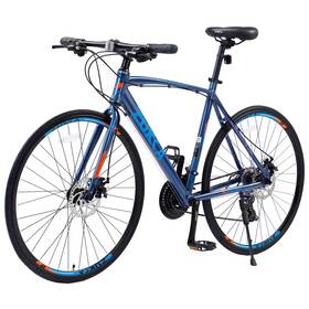Earth & Table 950843474367 24 Speed Hybrid Bike Disc Brake 700c Road For Men Womens City Bicycle