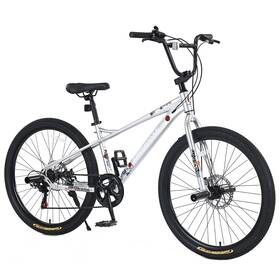 Earth & Table 950843474442 Freestyle Kids Bike Double Disc Brakes 26 Inch Childrens Bicycle For Boys