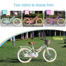 Earth & Table 950843474909 Multiple Colors Girls Bike With Basket For 7-10 Years Old