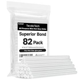 Eldvap Hgs006 Clear Mini Hot Glue Sticks 82 Count - 0.27ftftd 4 Inch L For Most Guns