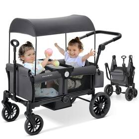 Elemara 840452603264 Stroller Wagon 2 Seat For Kids Premium All Terrain