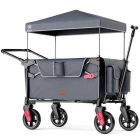 Ever Advanced 198715102567 Wagon Stroller For 2 Kids Compact One-step Fold Wi