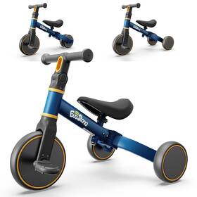 Evestone Us-ev1033-blue 5-in-1 Kids Balance Bike Toddler Tricycle For 1-3 Ride-on Toy 18 Months