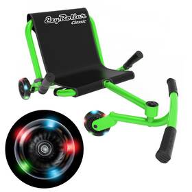 Ezyroller 421905613507 Classic Ride On Scooter And Go Kart For Kids Ages 4 - Lime Green Led Limited