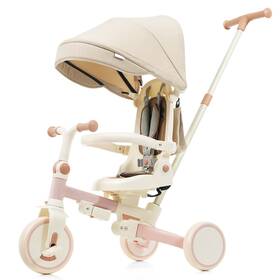 Fabulous N726p248345y Toddler Tricycle Foldable Multi-config Removable Canopy Pedals/push Bike 5 Clrs