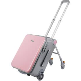 Fahkns 146165-fah Childrens Ride-on Suitcase Kids Carry On Luggage With Wheels Rolling